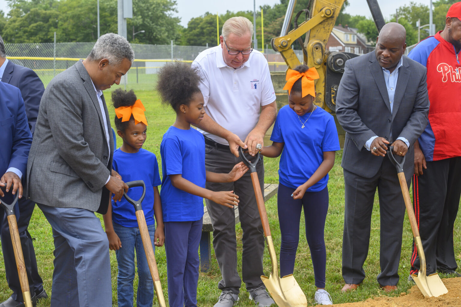 Ron Jaworski Ground Breaking Whitman Park